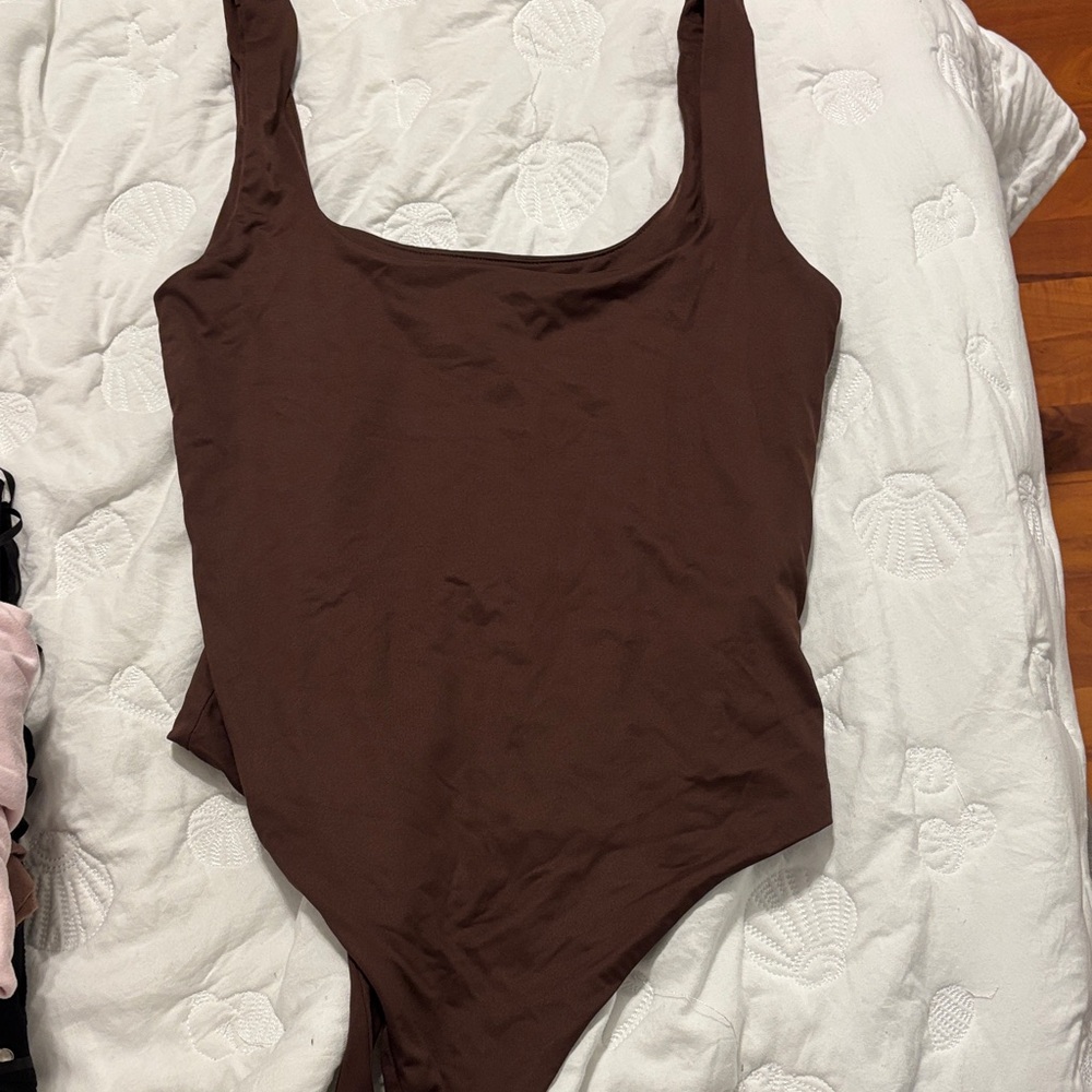 Forever 21 Kids Chocolate Brown Bodysuit
